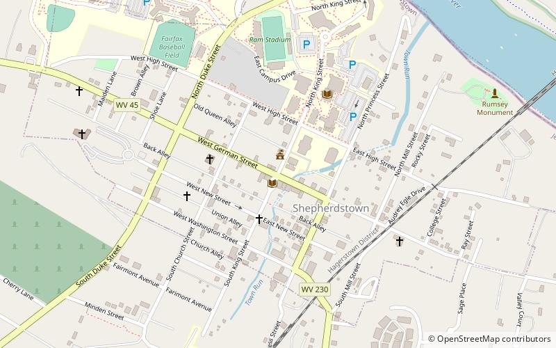 Shepherdstown Historic District location map