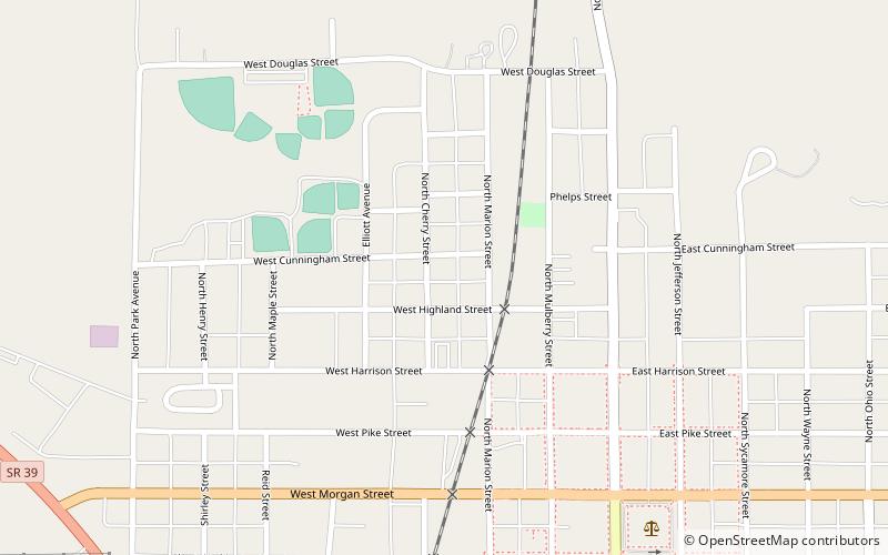 Martinsville Sanitarium location map