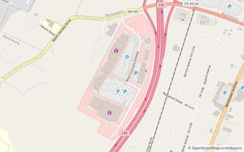 the commons shopping center martinsburg location map