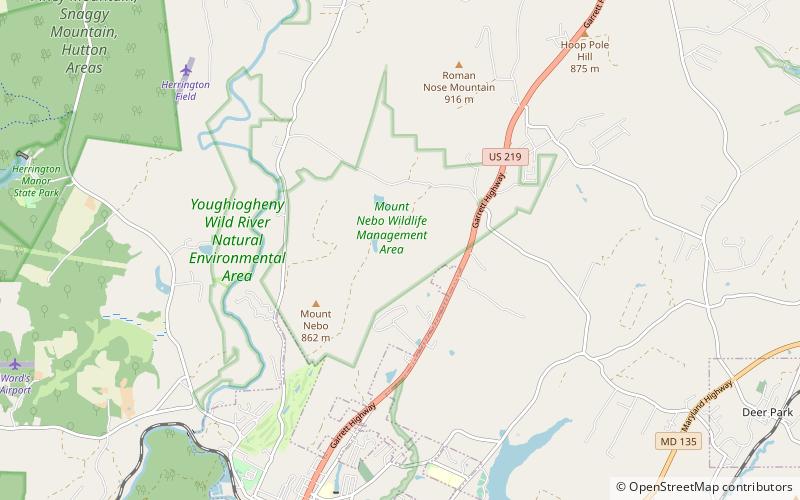 Mount Nebo State Forest location map