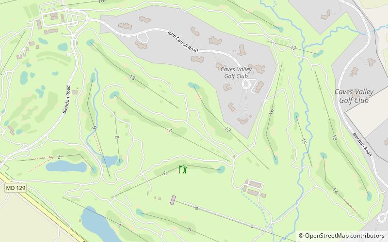caves valley golf club owings mills location map