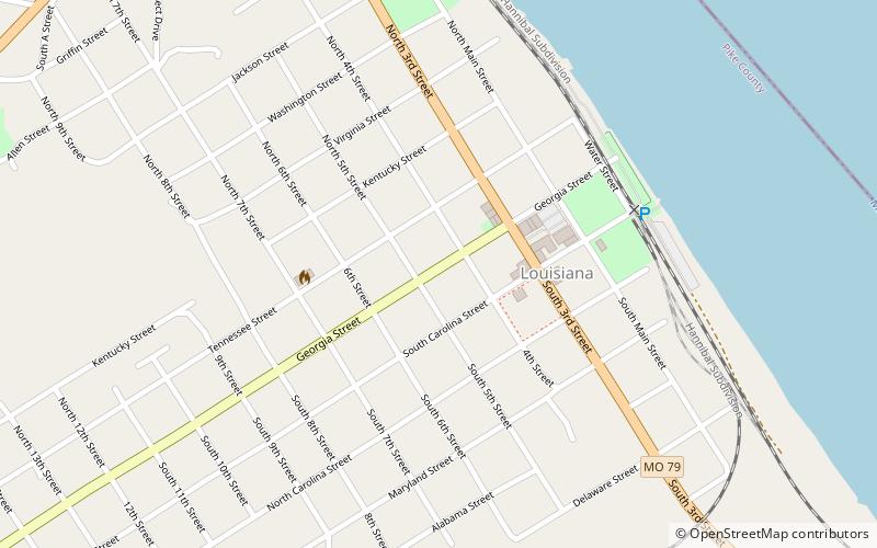 Georgia Street Historic District location map