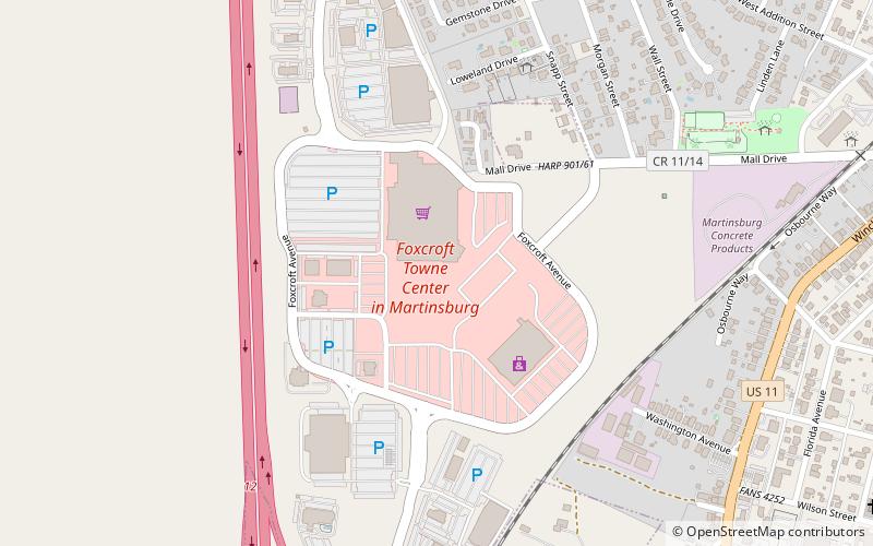Foxcroft Towne Center at Martinsburg location map
