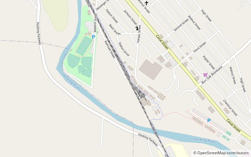 Hockhocking Adena Bikeway location map