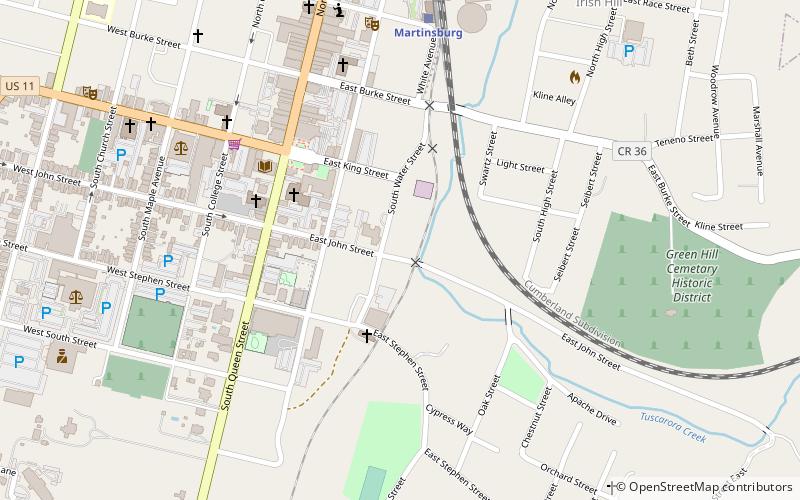 triple brick museum martinsburg location map