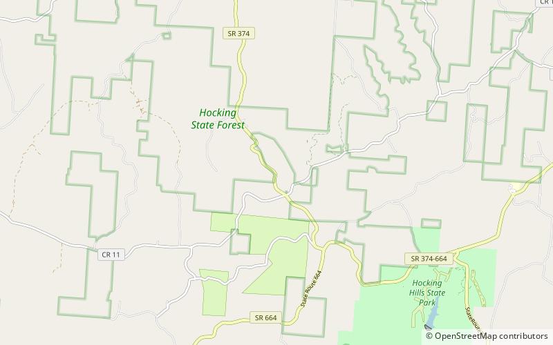 Rezerwat Stanowy Conkle's Hollow location map