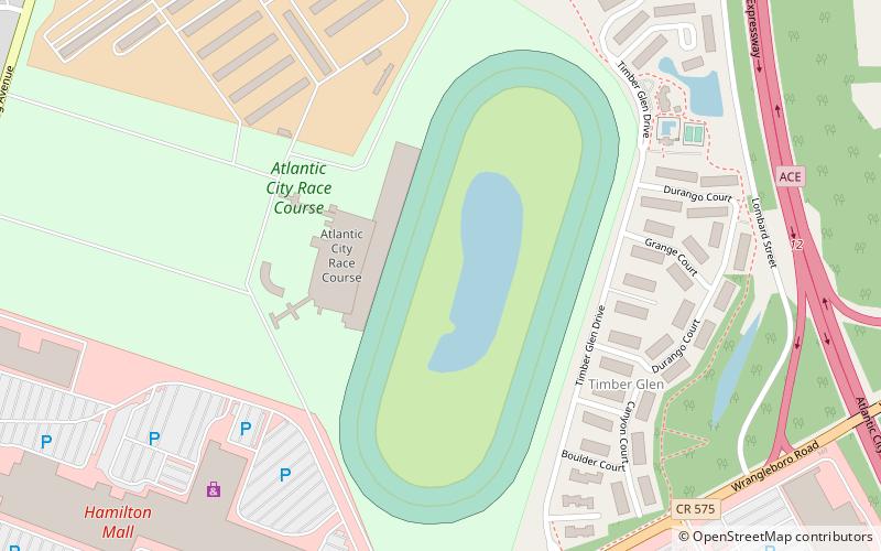 Atlantic City Race Course location map