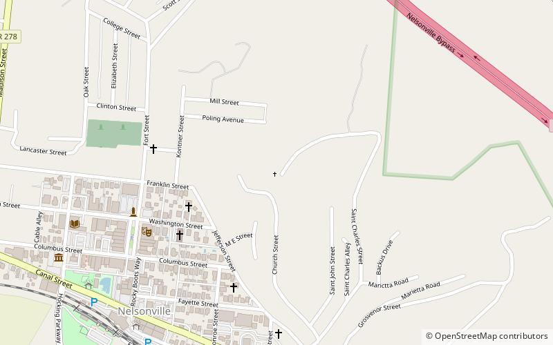 nelsonville cross location map