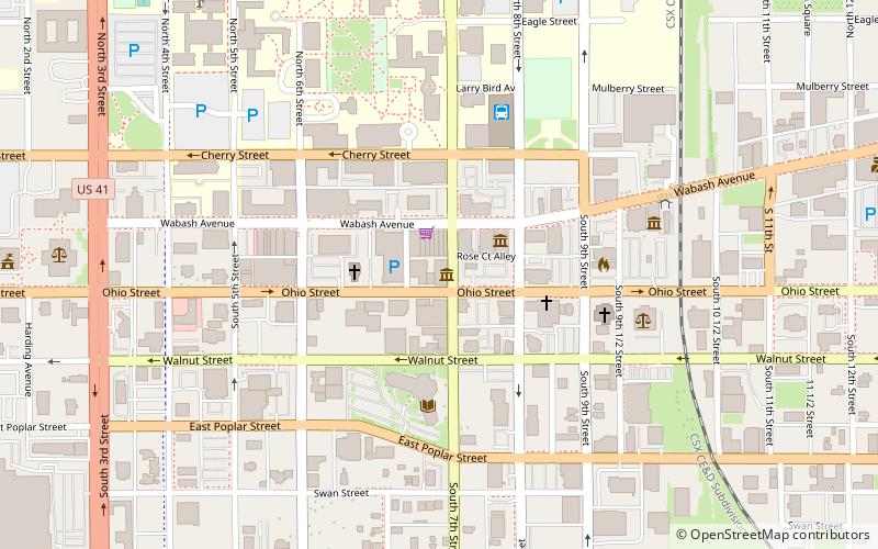 Swope Art Museum location map