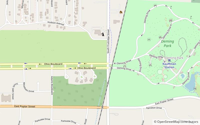 Ohio Boulevard–Deming Park Historic District location map