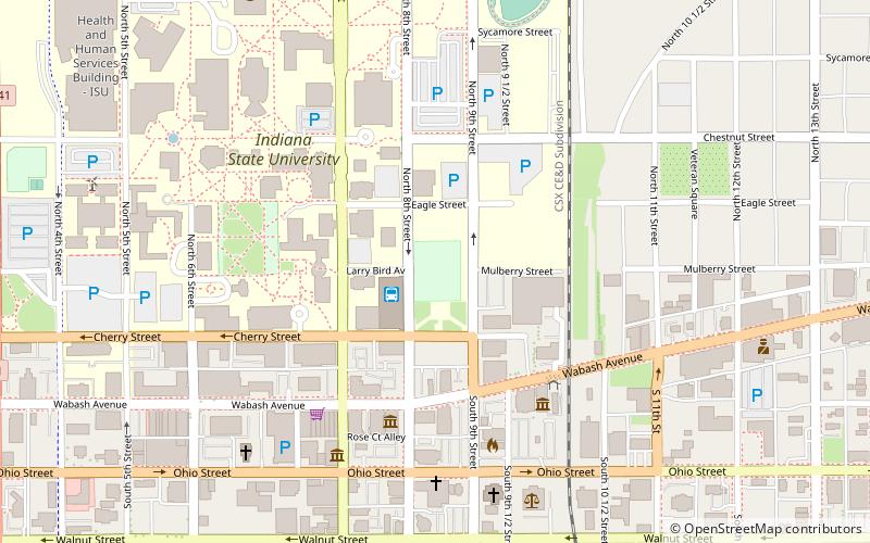 Hulman Center location map