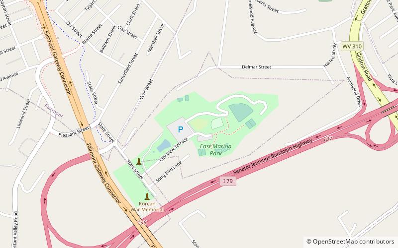 east marion park fairmont location map