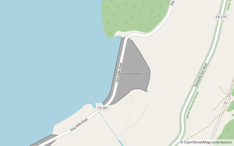 Stampede Dam location map