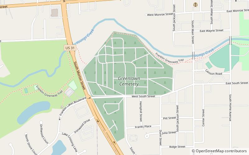 Greenlawn Cemetery location map