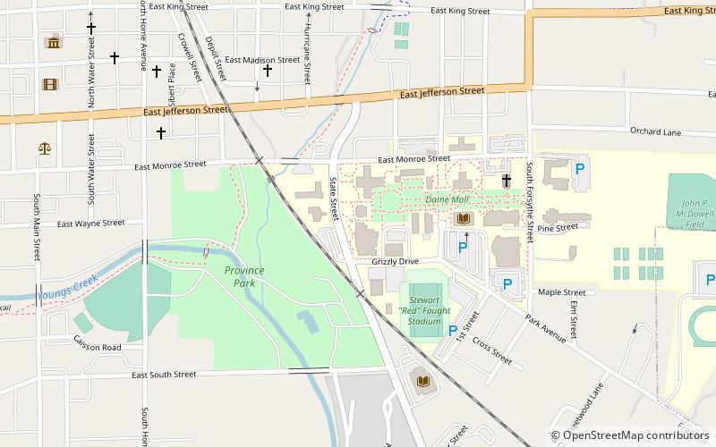 Franklin College Library location map