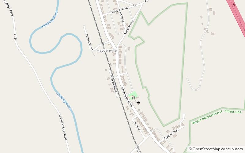 Haydenville location map