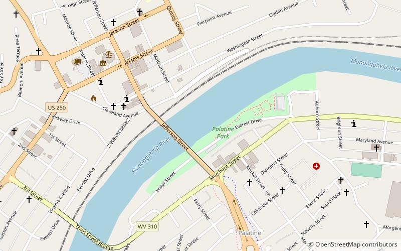low level bridge fairmont location map
