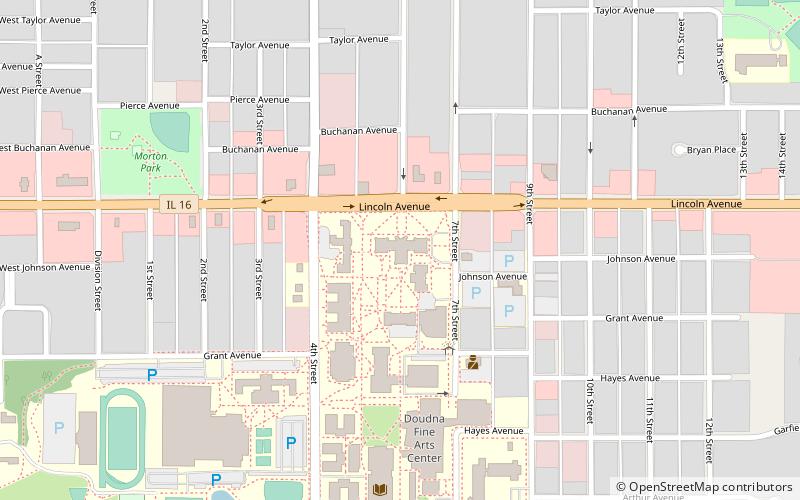 Old Main location map