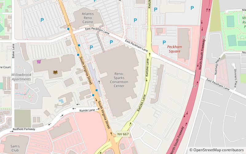 Reno-Sparks Convention Center location map
