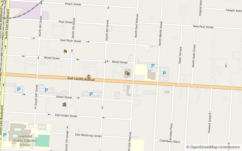 The Landis Theater location map