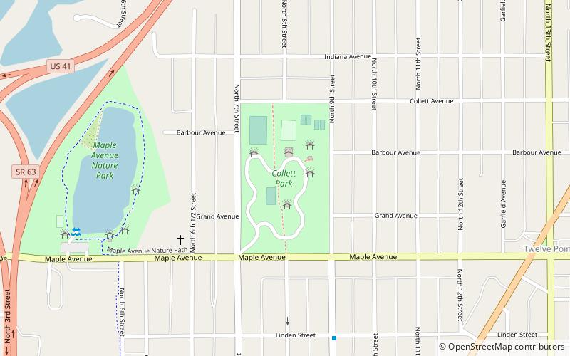 Collett Park location map