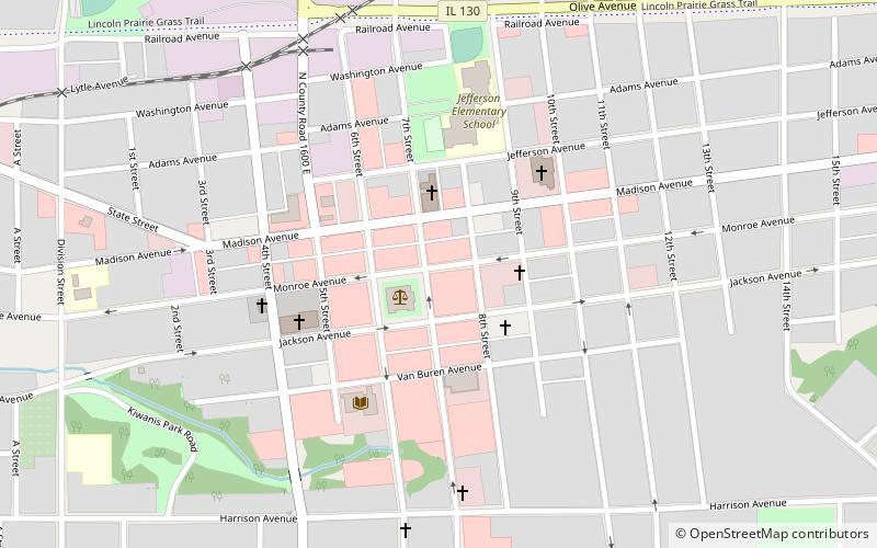 Will Rogers Theatre and Commercial Block location map