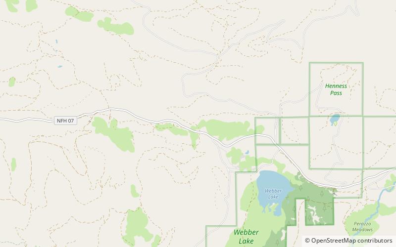 henness pass foret nationale de tahoe location map