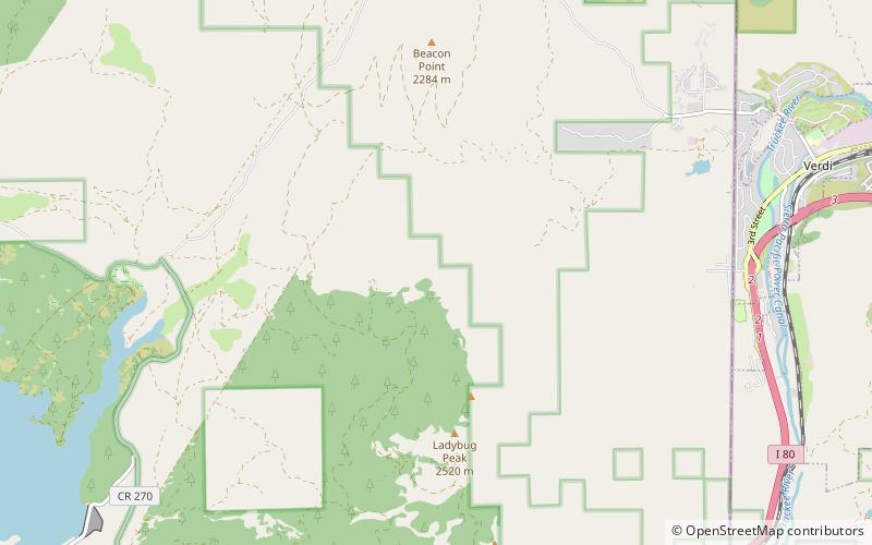 Verdi Range location map
