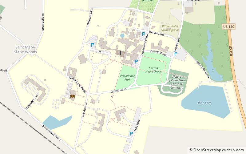Saint Mary-of-the-Woods College location map