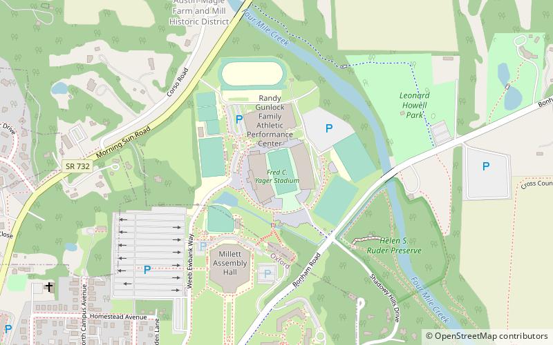 Yager Stadium location map