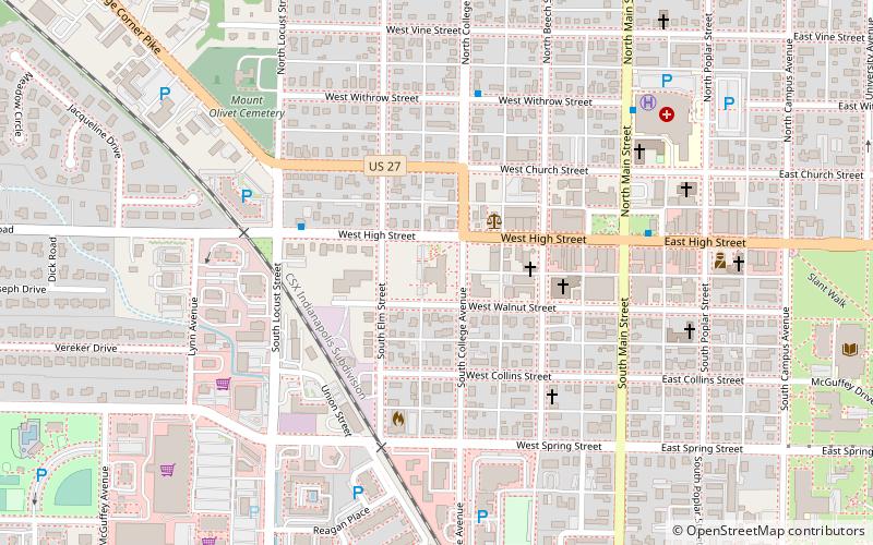 Oxford Female Institute location map