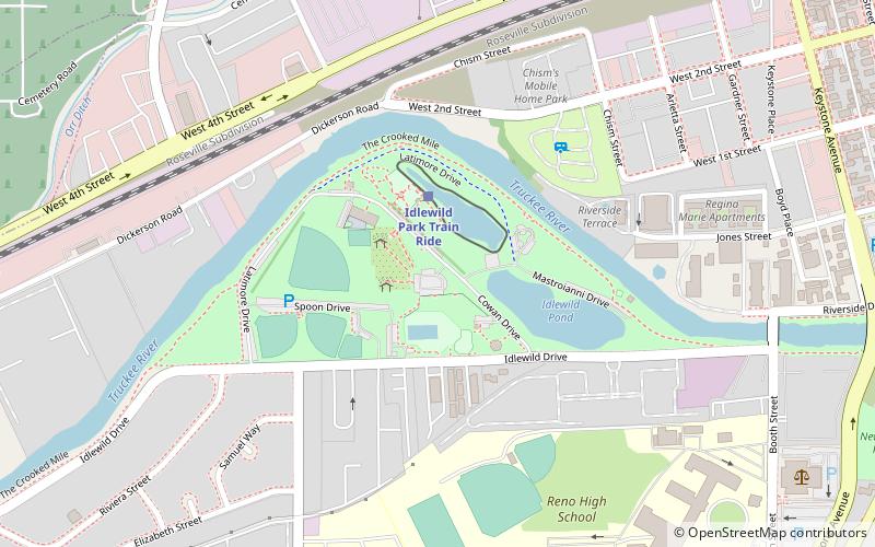 idlewild park reno location map