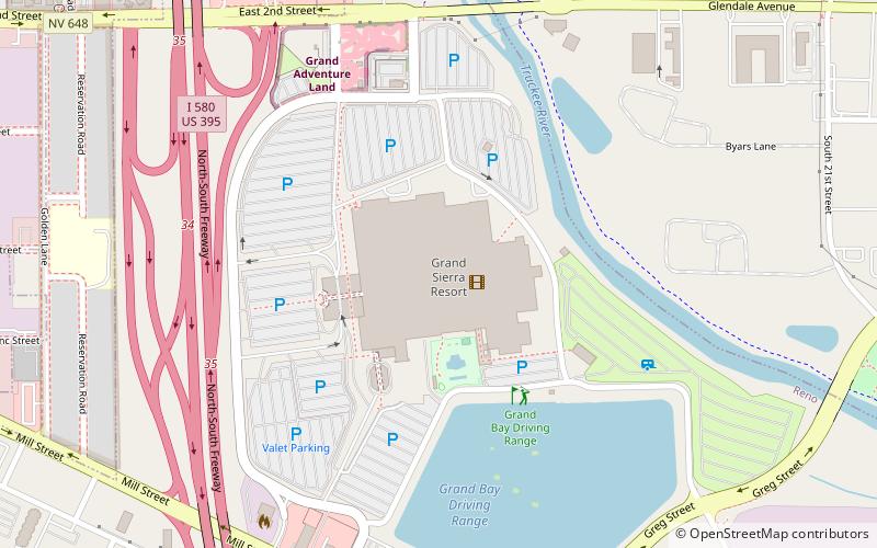 Grand Sierra Resort location map