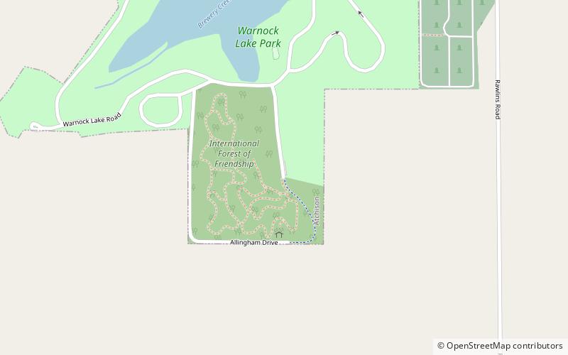 International Forest of Friendship location map