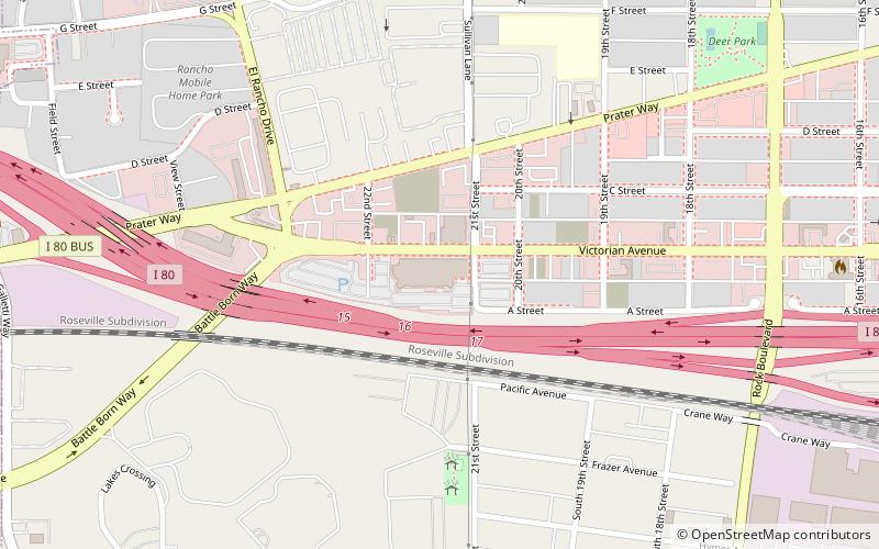 rail city casino sparks location map