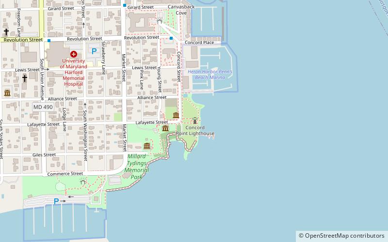 Concord Point Lighthouse location map