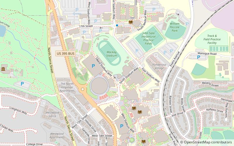University of Nevada location map