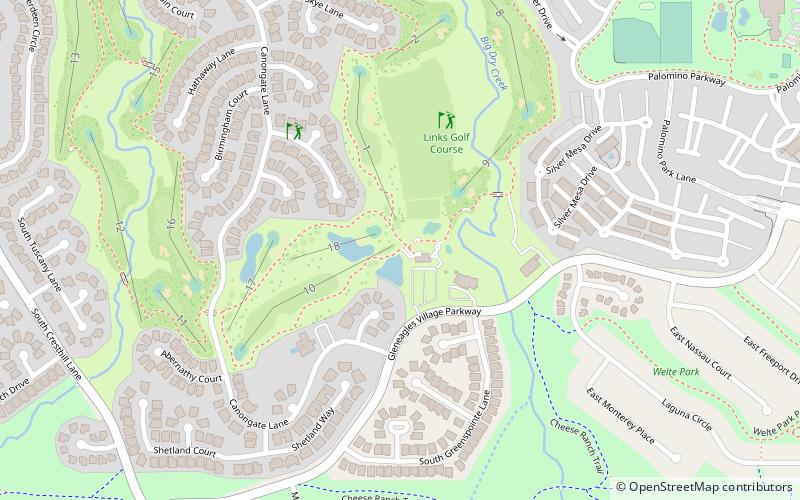 The Links Golf Course location map