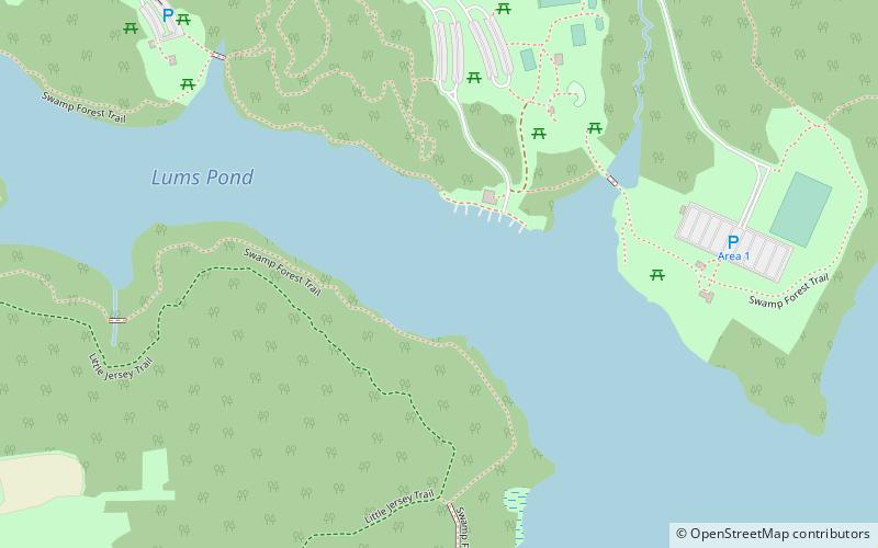 Lums Pond State Park location map