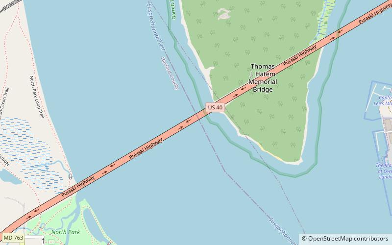 Thomas J. Hatem Memorial Bridge location map