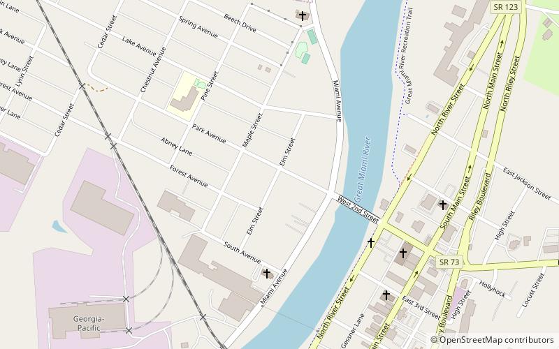 Mackinaw Historic District location map