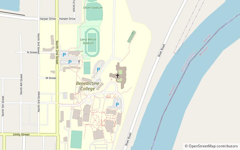 St. Benedict's Abbey location map