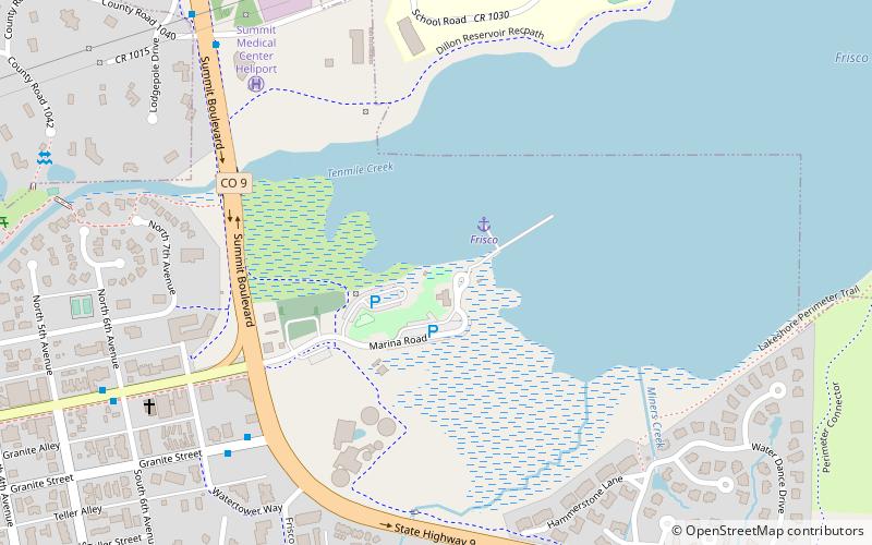 Frisco Marina location map