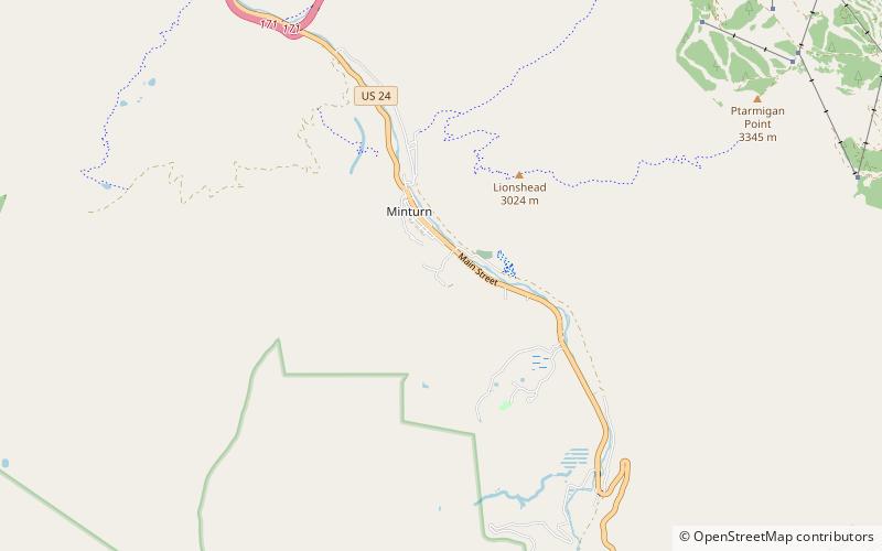 Área salvaje Holy Cross location map