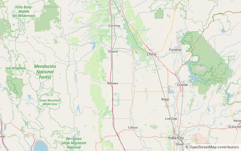 Sacramento River National Wildlife Refuge location map