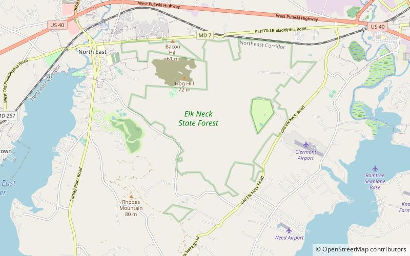 elk neck state forest park stanowy elk neck location map