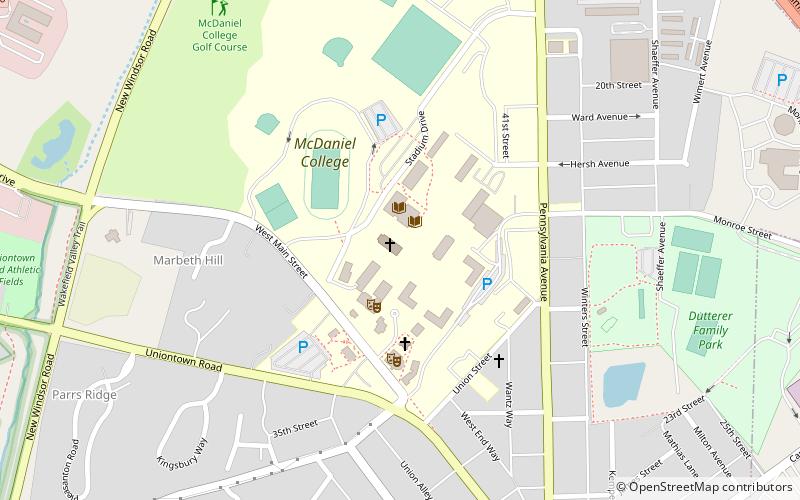 Baker Memorial Chapel location map