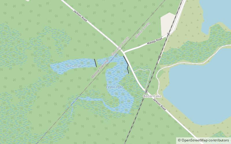 Cedar Lake location map