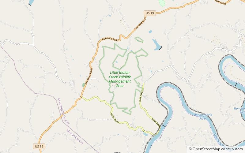 Little Indian Creek Wildlife Management Area location map