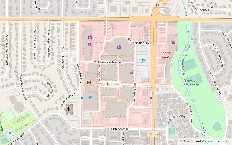 The Streets at SouthGlenn location map